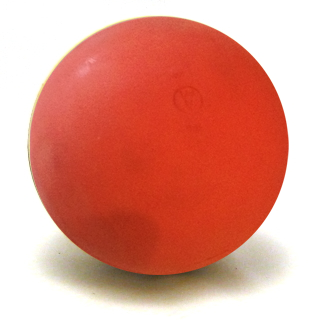Boßelkugel aus Gummi WV 11,5cm rot 800g (HALLE)