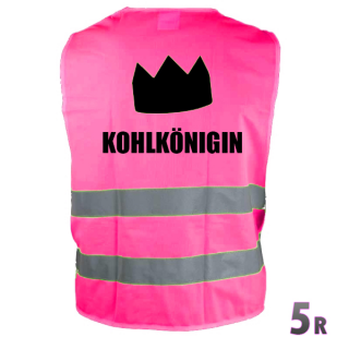 Warnweste Kohlkönigin pink