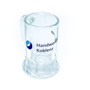 Schnapsglas mit Henkel 30777 bedruckt, veredelt, mit Logo...